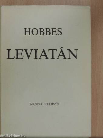 Thomas Hobbes, Vámosi Pál, Ludassy Mária,  - Leviatán – Aukció – 10. újkori könyvek aukciója, 2019. 06.