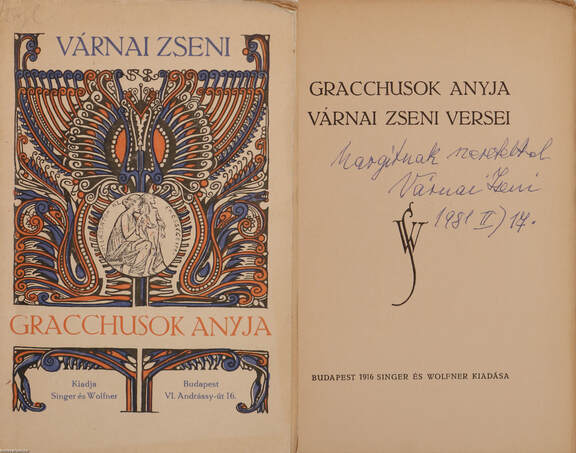 Várnai Zseni,  - Gracchusok anyja (dedikált példány) – Aukció – 3. Dedikált könyvek aukciója, 2018. 02.