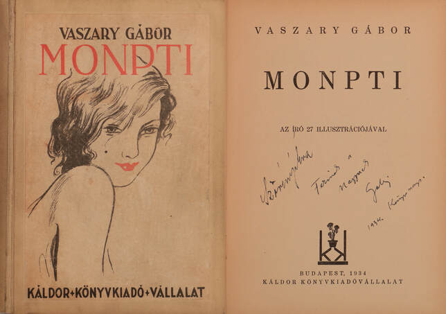 Vaszary Gábor, Vaszary Gábor,  - Monpti (dedikált példány) – Aukció – 4. Dedikált könyvek aukciója, 2018. 05.